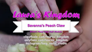 Savanna's Peach Claw