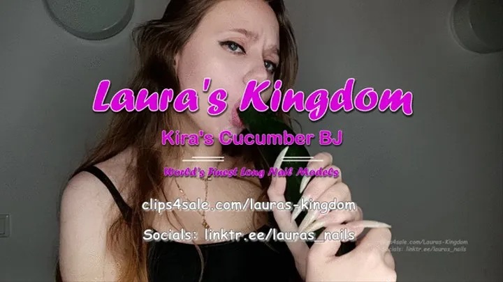 Kira's Long Nails Cucumber BJ