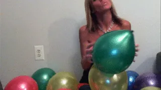 Playtime with a room full of balloons