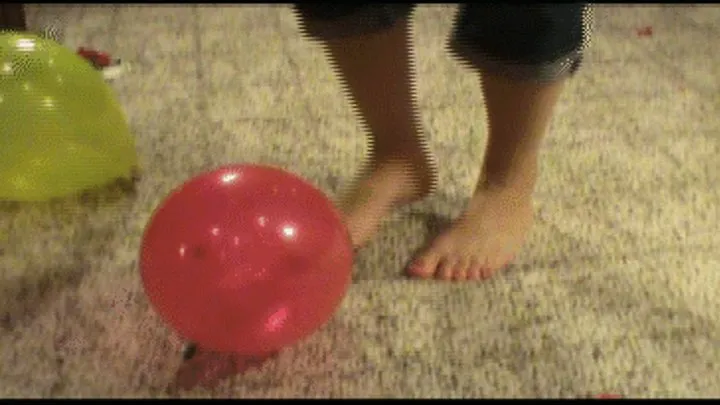 Barefoot Balloon Popping