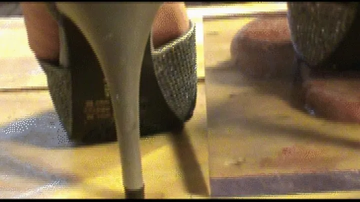 High Heel CBT Under Plexiglas - Cameras 1 & 2