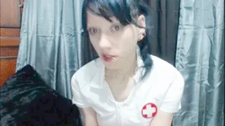 Naughty Nurse sissy play