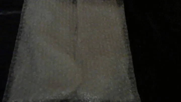 Foot fetish, stomping on bubblewrap 2