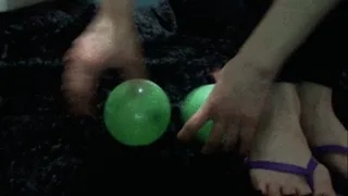 Foot popping balloons