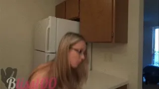 Countertop dildo riding