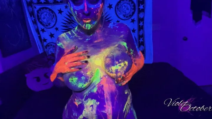 Slow and Sensual Glowpaint & Oil Dancing