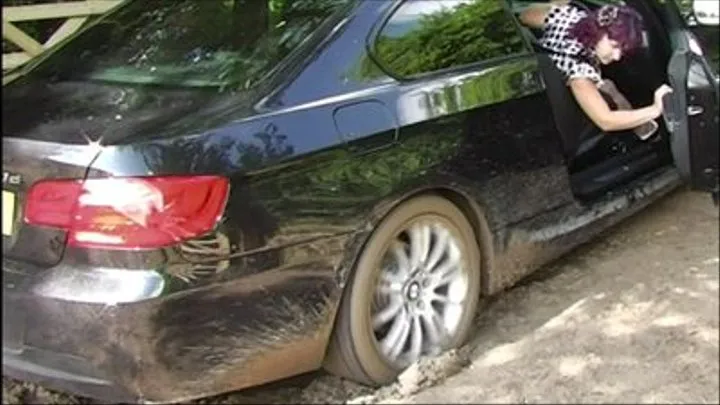 Rogue Rose Thrashes J's BMW and gets a little stuck!