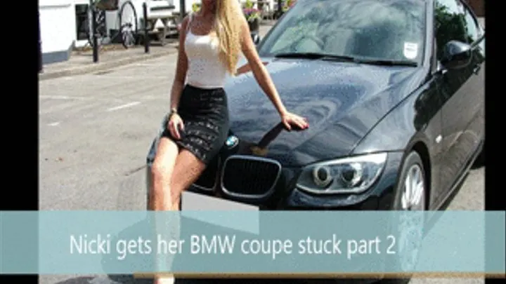 Nicki Gets Her BMW Coupe stuck in the mud part 2 Large