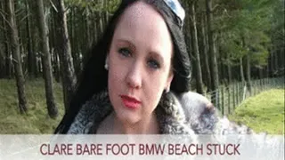 Clare Bare foot Beach BMW stuck!