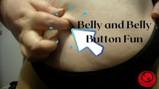 Belly and Belly Button Fun - CurvyRedhead - AVI