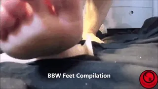 BBW Feet Compilation - CurvyRedhead