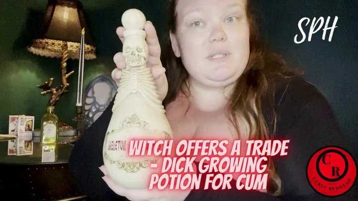 Witch Offers A Trade - Dick Growing Potion For Cum - CurvyRedhead