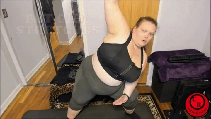 Fat Girl Stretches - CurvyRedhead