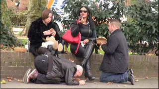 FemDom lunch in a public park, part 1