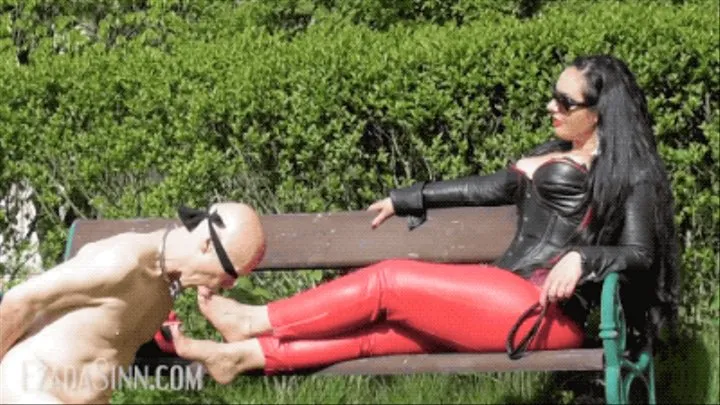 Outdoors tongue foot cleaning at the OWK