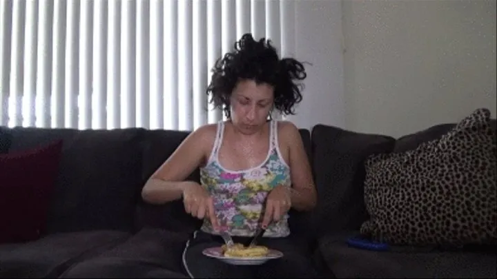 Eating Waffles For Breakfast