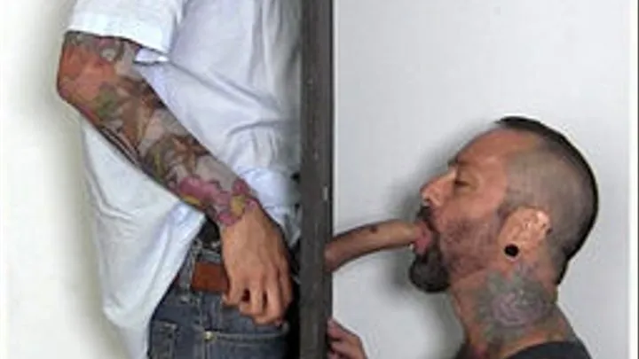 g083: Hung, Uncut Straight Guy Getting Blown at an Anonymous Gloryhole