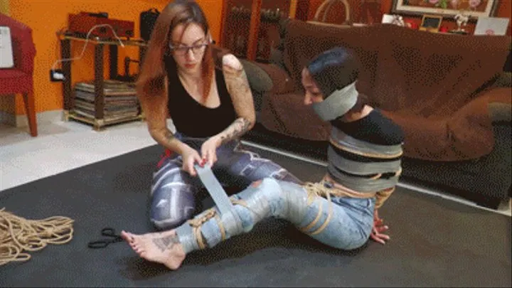 Pilu tied up and gagged by Margout!