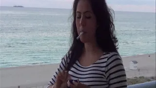 Makayla Divine Oceanfront Smoking Fetish