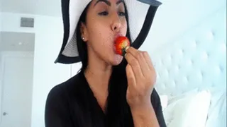 Eating Some Juicy Strawberries