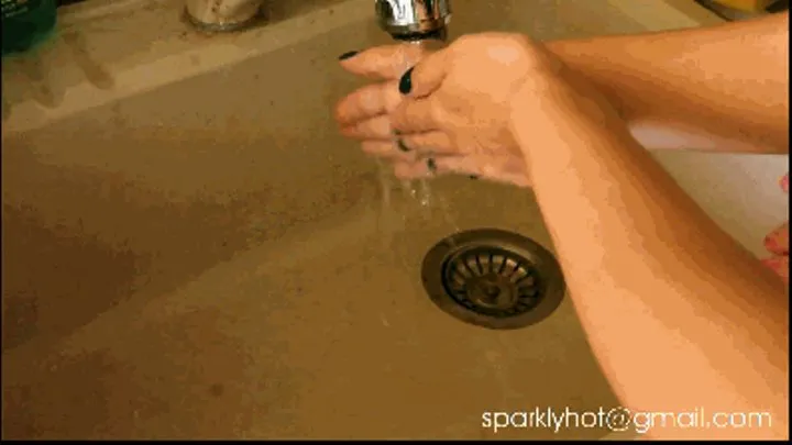 Washing my hands