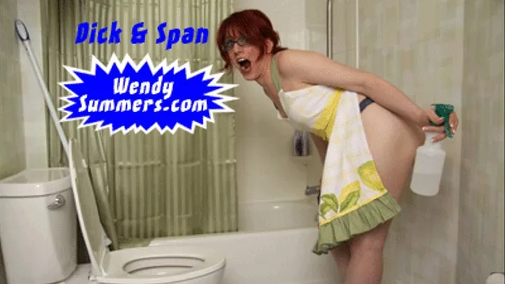 TS MILF Gets Dirty Cleaning the Bathroom