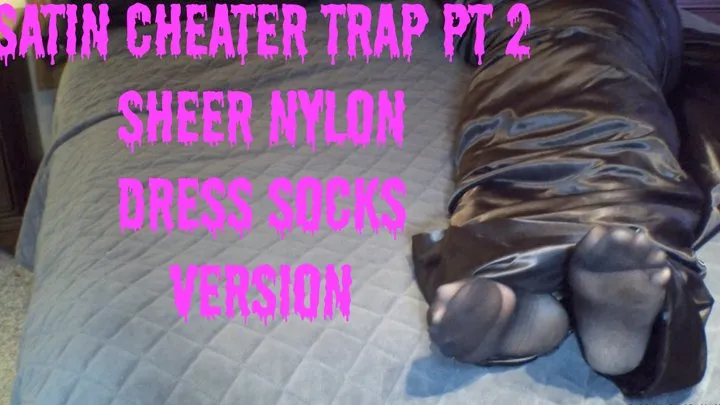 Satin Cheater Trap Pt 2 - sheer dress socks in 540res