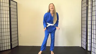 NAOMI SWANN EARNS HER YELLOW KARATE BELT