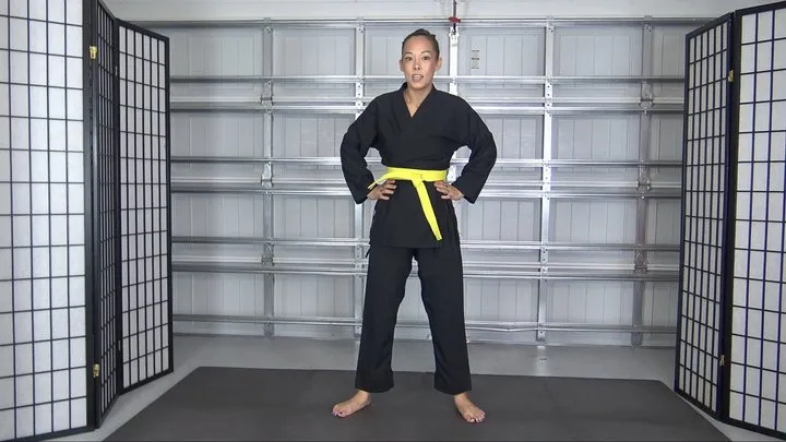 MEIKO JANE EARNS HER ORANGE KARATE BELT