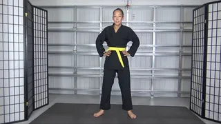 MEIKO JANE EARNS HER ORANGE KARATE BELT