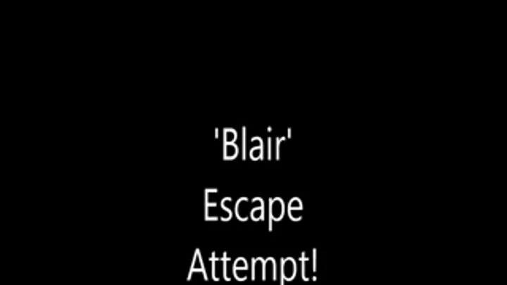 'Blair'.......Escape Attempt!...