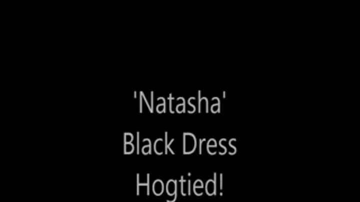 'Natasha'.....Black Dress Hogtied!..