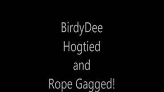 'BirdyDee'....Hogtied and Rope Gagged!...