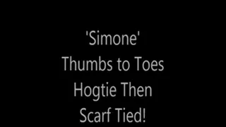 'Simone'...Thumbs to Toes Hogtie!..