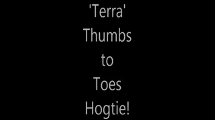 'Terra'.....Thumbs to Toes Hogtie!...