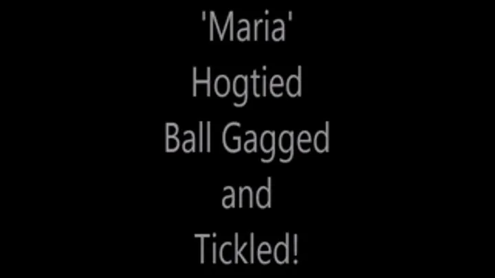 'Maria'....Hogtied....Ball Gagged and Tickled!.