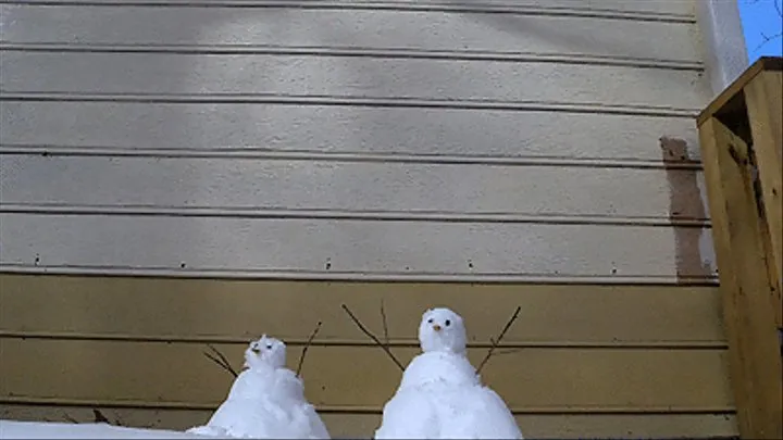 Giantess Dakota Melts Snowmen with Urine
