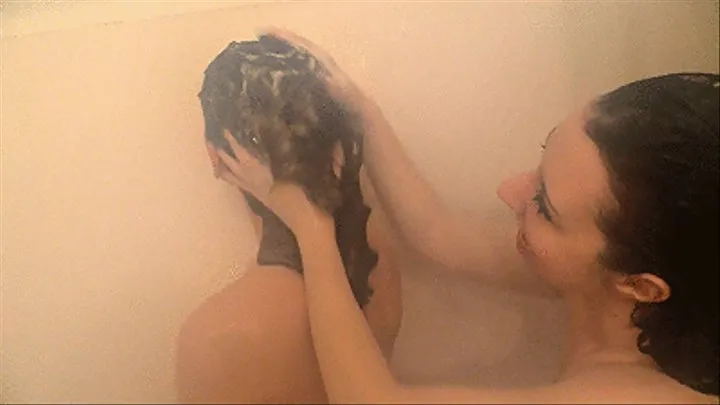 Lathering Up and Hair Washing in Shower with Dakota and Addie - ANDROID