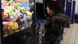 Dakota Wins a Plushie