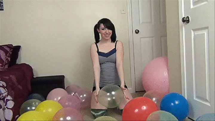 Dakota Pops Her Fun Balloons for You