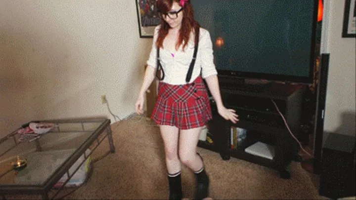 Nerdy Lil Schoolgirl Dakota's Amateur Lapdance - ANDROID