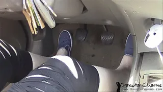 Driving Closeups in Slip-on Sneakers