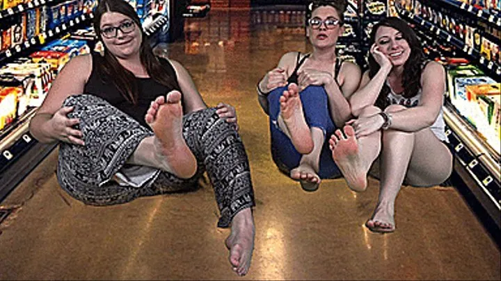 Grocery Feet Game - Layla Moore, Dru Stone & Dakota Charms