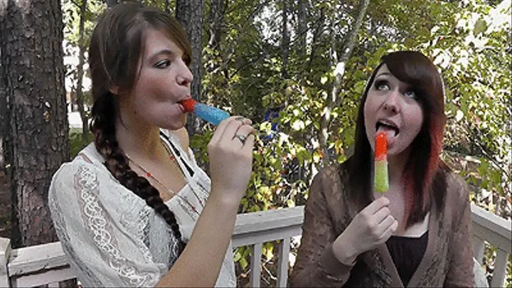 Licking a Popsicle with Dakota Charms and Pocahontas Jones