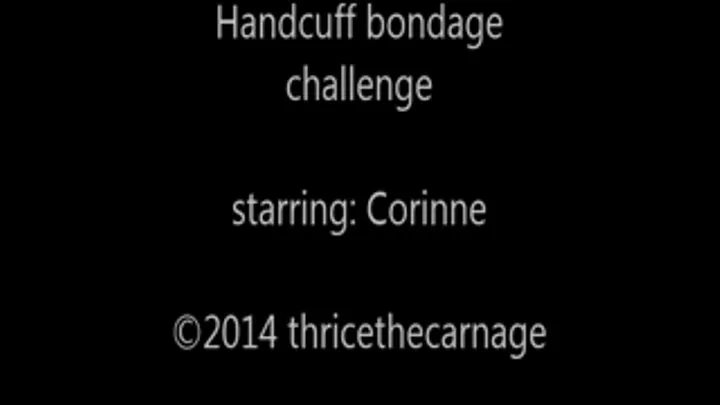 Handcuff bondage challenge