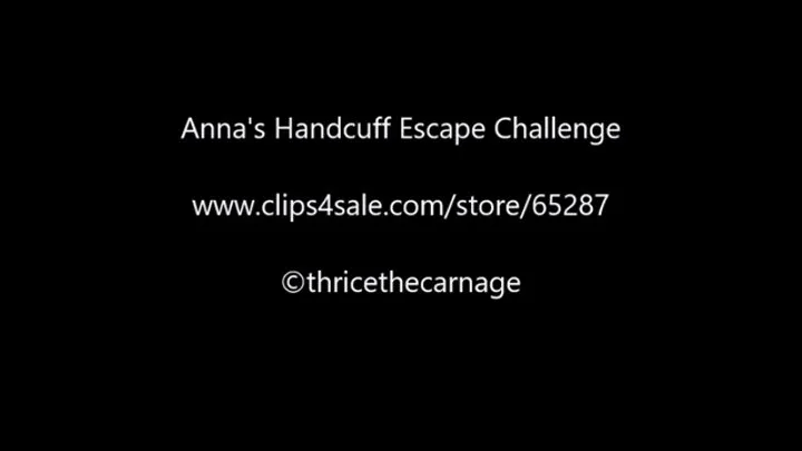 Anna's Handcuff Escape Challenge