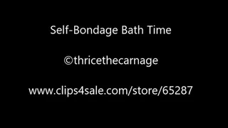 Self Bondage Bath time