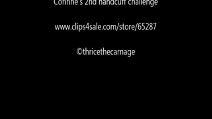 Corinne's 2nd hand cuff challenge