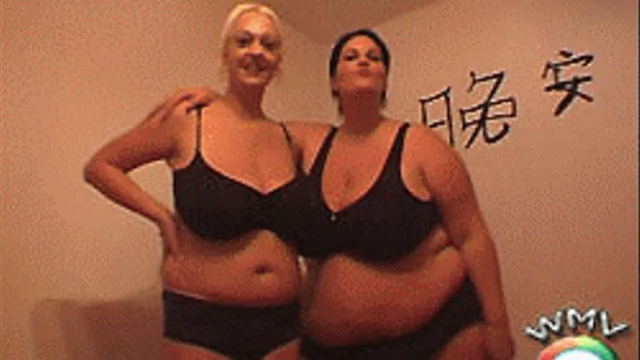 Skinny and Fattie changing their clothes - inkl. Weight in!