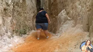 Narrow Slot Canyon Squeeze